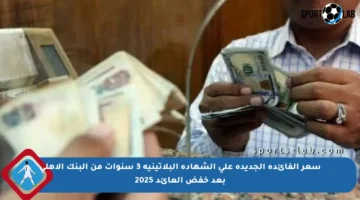 سعر الفائدة الجديدة على الشهادة البلاتينية 3 سنوات من البنك الأهلي بعد خفض العائد 2025